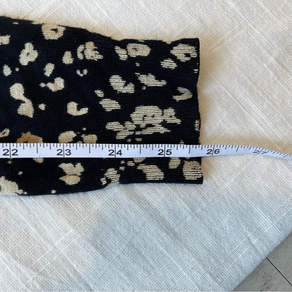 M&S Elegant Black and Cream Patterned Cardigan - Picture 13 of 13